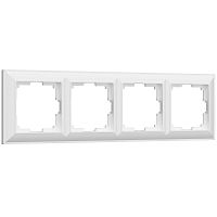 Рамка из пластика на 4 поста Fiore белый W0042201