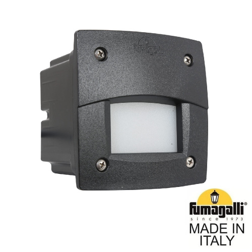 Светильник для подсветки лестниц встраиваемый FUMAGALLI LETI 100 Square-EL 3C3.000.000.AYG1L фото 2 Светильник для подсветки лестниц встраиваемый FUMAGALLI LETI 100 Square-EL 3C3.000.000.AYG1L фото 2