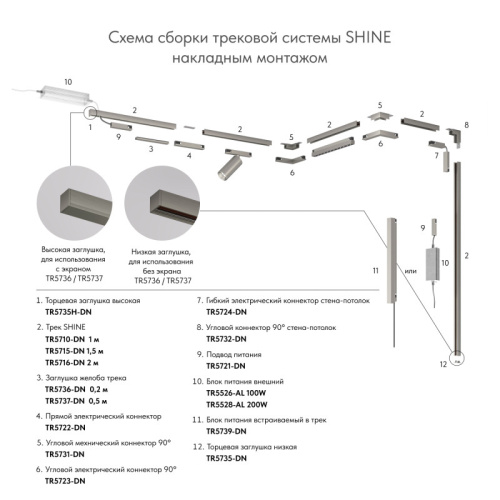 Трековый светильник Denkirs SHINE BASE | ШАЙН БЕЙС TR5722-DN фото 4