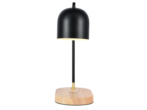 Настольная лампа черная E27 беспроводная зарядка 37см Zortes DESKLIGHT ZRS.1066.01 фото 6