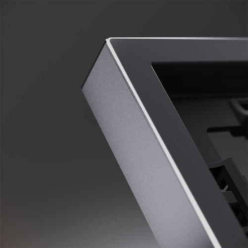 Рамка металлическая на 3 поста, S70 Metal (антрацит) Voltum VLSM120312 Рамка металлическая на 3 поста, S70 Metal (антрацит) Voltum VLSM120312