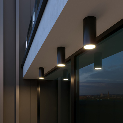 Уличный потолочный светильник Light LED IP65 35129/H черный фото 3 Уличный потолочный светильник Light LED IP65 35129/H черный фото 3