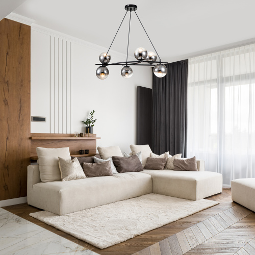 Подвесной светильник Escada 1119/6S E14*40W Black фото 2 Подвесной светильник Escada 1119/6S E14*40W Black фото 2