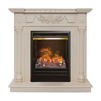 Электрокамин RealFlame Dacota WT белый дуб с очагом 3D Olympic