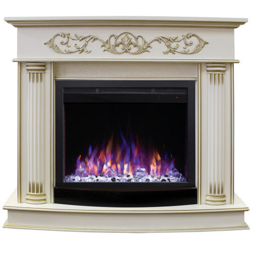 Электрокамин RealFlame Milano WT с очагом Saphir 25,5