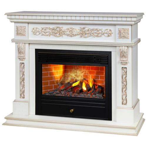 Электрокамин RealFlame Estella 25,5/26 WT с очагом 3D Novara фото 2 Электрокамин RealFlame Estella 25,5/26 WT с очагом 3D Novara фото 2