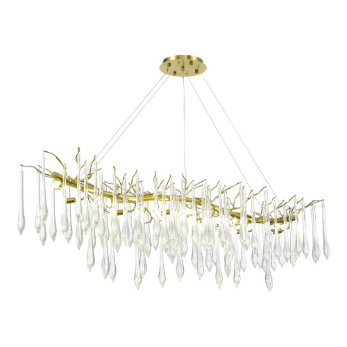 SL1660.213.12 Светильник подвесной ST-Luce Шампань/Шампань, Прозрачный G9 12*5W 4000K TEARDROPS фото 2