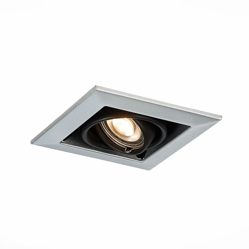 ST250.148.01 Св-к встр. Черный GU10 1*50W  L126xW126xH70 220V Без ламп Встраиваемые светильники фото 2