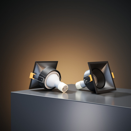 Светильник встраиваемый Punto черный 25017/01 фото 5