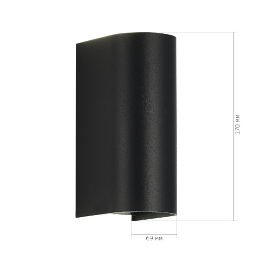 SL9516.401.01 Светильник уличный настенный ST-Luce черный/черный LED 1*10W 3000K/4000K/6500K BUST фото 2