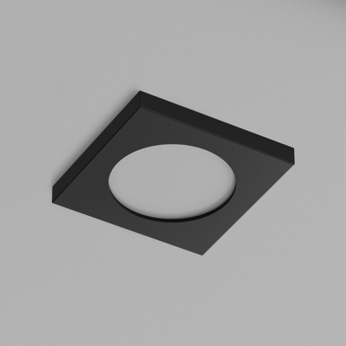 DK3015-BK Встраиваемый светильник влагозащ., IP 44, 50 Вт, GU10, черный, алюминий фото 3 DK3015-BK Встраиваемый светильник влагозащ., IP 44, 50 Вт, GU10, черный, алюминий фото 3