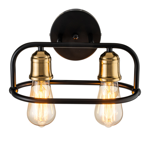 Настенный светильник Escada 659/2A E27*40W Black/Brass фото 4