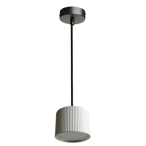 Светильник потолочный Feron Barrel HL4588 ARIA  levitation 12W, 230V, GX53, серебро + черный, на подвесе 1,7 м фото 4