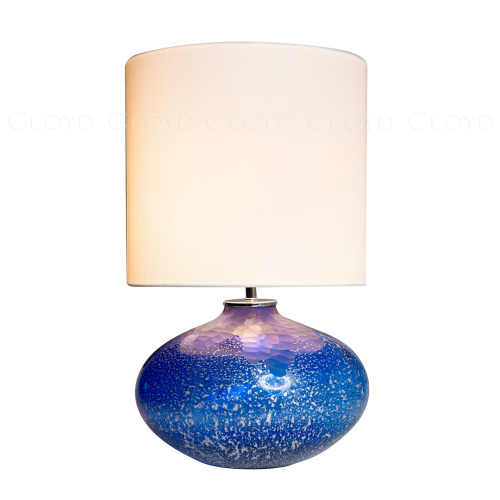 Настольная лампа Cloyd MIRIAM T1 / выс. 60 см - хром - синее стекло (арт.30124) фото 3 Настольная лампа Cloyd MIRIAM T1 / выс. 60 см - хром - синее стекло (арт.30124) фото 3