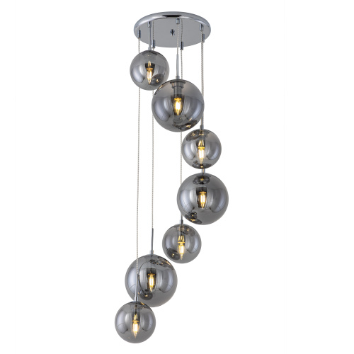 Citilux Томми CL102070 Люстра каскадная с дымчатыми шарами фото 3 Citilux Томми CL102070 Люстра каскадная с дымчатыми шарами фото 3