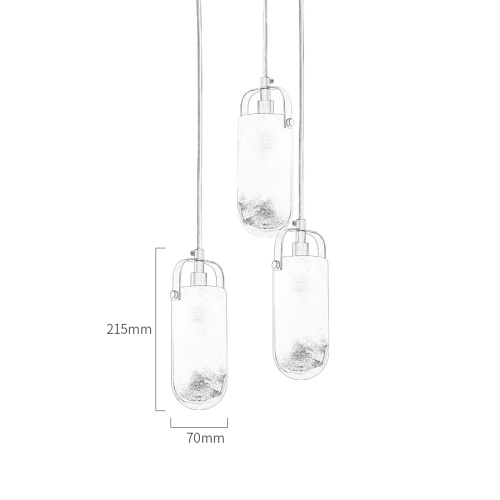 Подвесной светильник MT9056-3H brass фото 2