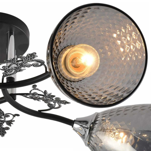 Потолочная люстра Reluce 01525-0.3-05 BK+CR фото 2 Потолочная люстра Reluce 01525-0.3-05 BK+CR фото 2