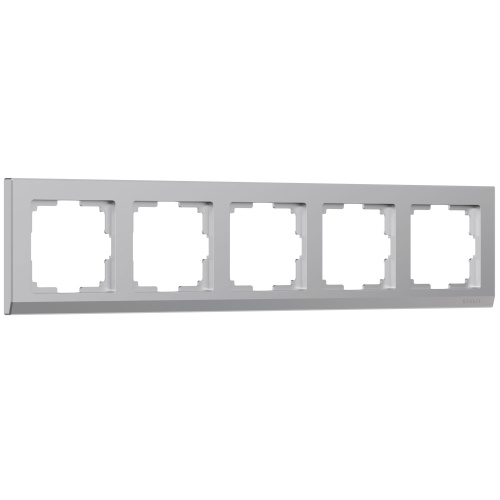 Рамка из поликарбоната на 5 постов Stark серебряный W0051806