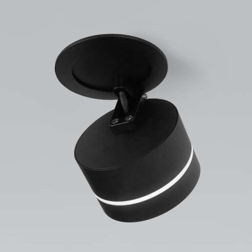 Встраиваемый поворотный светодиодный светильник 8W 4200K чёрный 25035/LED фото 5