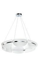 Подвесной светильник потолочный хром LED 40Вт D80см Zortes MOON ZRS.1211.80