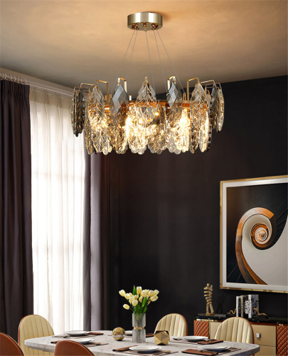 Люстра D8011P/R-600 gold/smoky фото 5