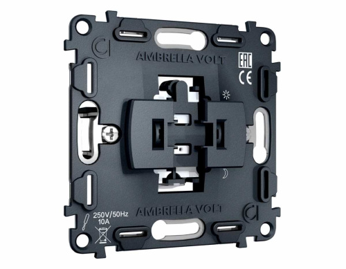 Механизм 1-клавишного выключателя с самовозвратом 10A-250V Ambrella Volt QUANT VM113 фото 5 Механизм 1-клавишного выключателя с самовозвратом 10A-250V Ambrella Volt QUANT VM113 фото 5