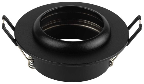 Светильник встраиваемый алюминиевый ЭРА KL109 BK под лампу MR16 GU5.3 черный матовый Б0061826 фото 10