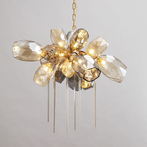 Люстра 8898P/AL gold/smoky фото 12 Люстра 8898P/AL gold/smoky фото 12