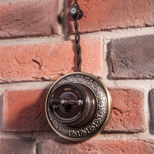 Ретро кабель витой 2х1,5 коричневый 20 м (под заказ) W6452214 фото 2