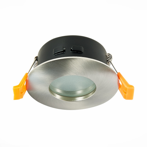 ST213.118.01 Св-к встр. Никель GU10 1*50W  IP44 D84xH50 220V Без ламп Встраиваемые светильники фото 6