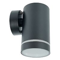 Светильник садово-парковый Feron DH1001, на стену,  GX53, 230V, черный