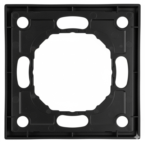 Рамка STEKKER, PFR00-5001-05 1-местная, серия Эмили, черный уголь, soft touch фото 5