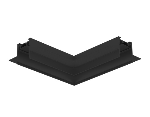 Коннектор угловой 90° для встраиваемого шинопровода под ГКЛ 12.5мм Magnetic Ultra slim 26 48В черный фото 2 Коннектор угловой 90° для встраиваемого шинопровода под ГКЛ 12.5мм Magnetic Ultra slim 26 48В черный фото 2