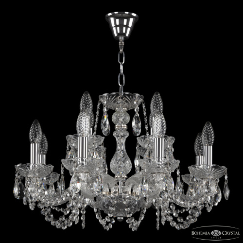 Люстра хрустальная 119/8+4/200 Ni Bohemia Ivele Crystal (Богемия Ивеле Кристалл) фото 2
