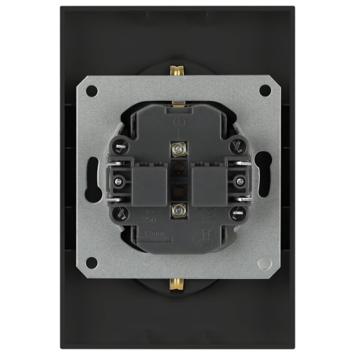 Розетка ЭРА Arktik 16-2105-05 двойная с заземлением 2X2P+E Schuko со шторками 16А-250В антрацит Б0070458 фото 4 Розетка ЭРА Arktik 16-2105-05 двойная с заземлением 2X2P+E Schuko со шторками 16А-250В антрацит Б0070458 фото 4