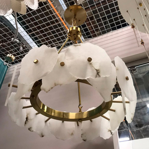 Люстра Cloyd KNOSS-A C1 / Ø60 см - алебастр - латунь (арт.10919) фото 3 Люстра Cloyd KNOSS-A C1 / Ø60 см - алебастр - латунь (арт.10919) фото 3