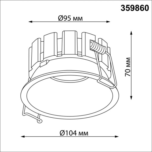 Встраиваемый светильник Novotech SOLIS 359860 фото 2