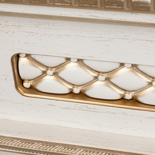 Каминокомплект CORSICA/МАЛАГА Бежевый дуб с золотой патиной с очагом Электроочаг SAPHIR/САПФИР 42 фото 5