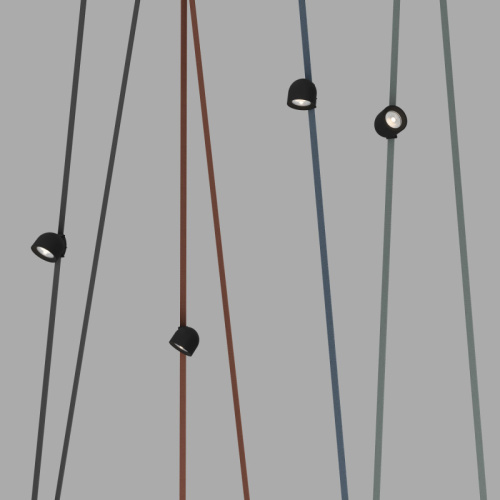 DK5640-BK Поворотный светильник для трека-ремня Belty Smart, серия Spot, со светодиодом, D100*H107мм, 48V DC, 12W, RA90, 38°, 2700-6000K, IP20, черный, алюминий фото 4