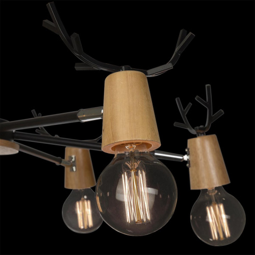 10024/6 Black Люстра на штанге LOFT IT Sven фото 3