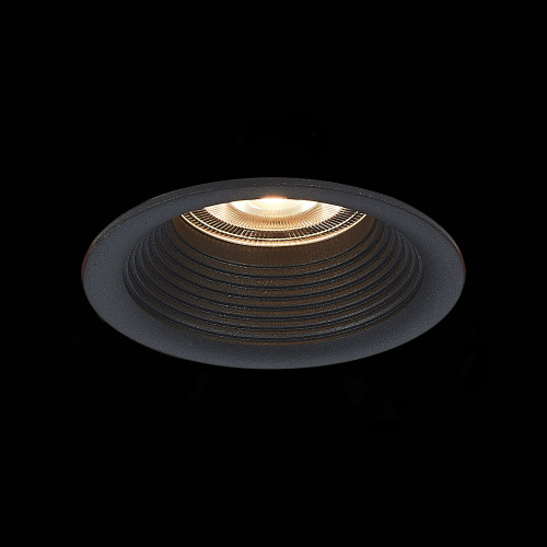 ST202.408.01 Св-к встр. Черный GU10 1*50W  D89xH40 220V Без ламп Встраиваемые светильники фото 5