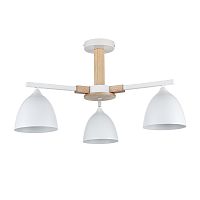 8095/3C MODERNI LN26 340 белый/белый металл, дерево/металл Люстра потолочная Е27 3*60W 220V COLANGE