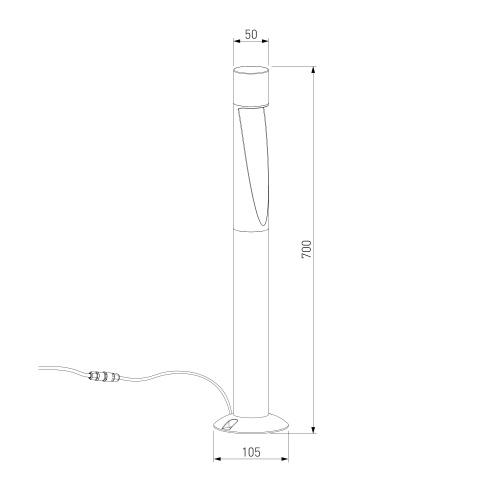Ландшафтный светильник Recess 3000K черный 35177/F черный фото 2