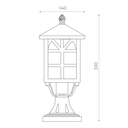 SL084.405.01 Светильник уличный наземный ST-Luce Черный/Черный, Прозрачный E27 1*60W LORNE фото 10