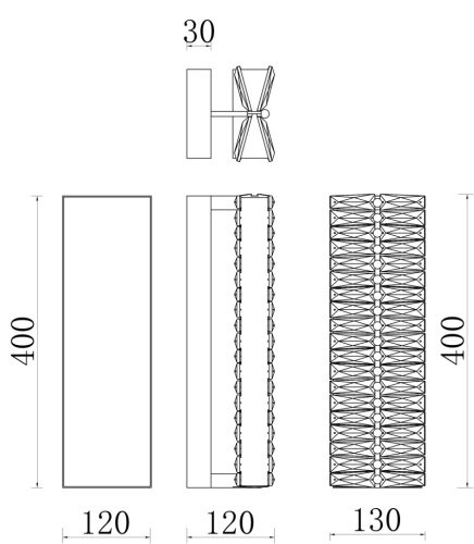 Бра Sacrement Gold FL1181-2W фото 3