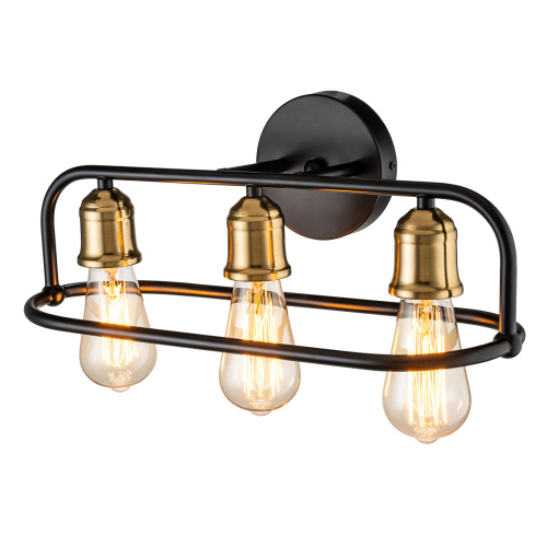 Настенный светильник Escada 659/3P E27*40W Black/Brass Настенный светильник Escada 659/3P E27*40W Black/Brass