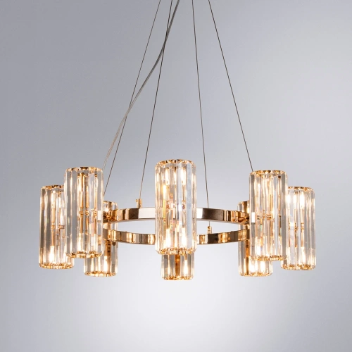 Подвесная люстра Arte Lamp SANTORINI A1049SP-16GO фото 2 Подвесная люстра Arte Lamp SANTORINI A1049SP-16GO фото 2