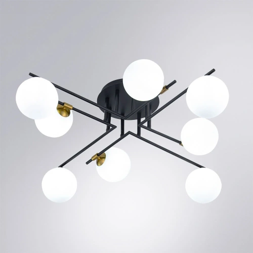 Потолочная люстра Arte Lamp GEMINI A2243PL-8BK фото 2