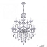 Люстра с хрустальными подвесками AL78101/10+5/250/2D B WMN P Clear/M-1F Bohemia Ivele Crystal (Богемия Ивеле Кристалл)