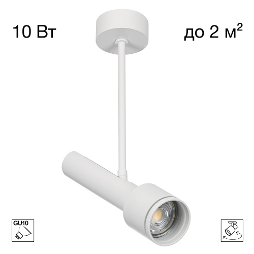 Citilux CL51320_BL VEKTOR Потолочный светильник на штанге Белый 20см